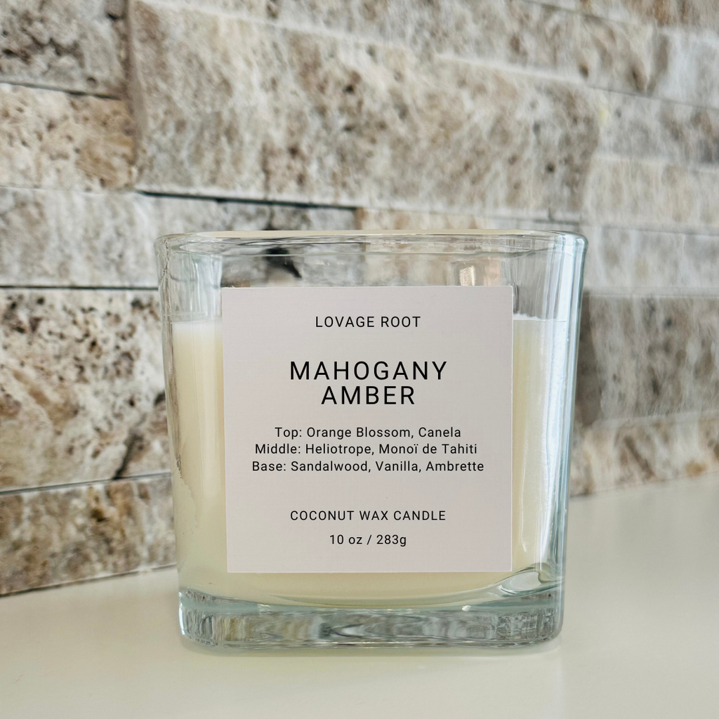 Coconut Wax Candle-Mahogany Amber