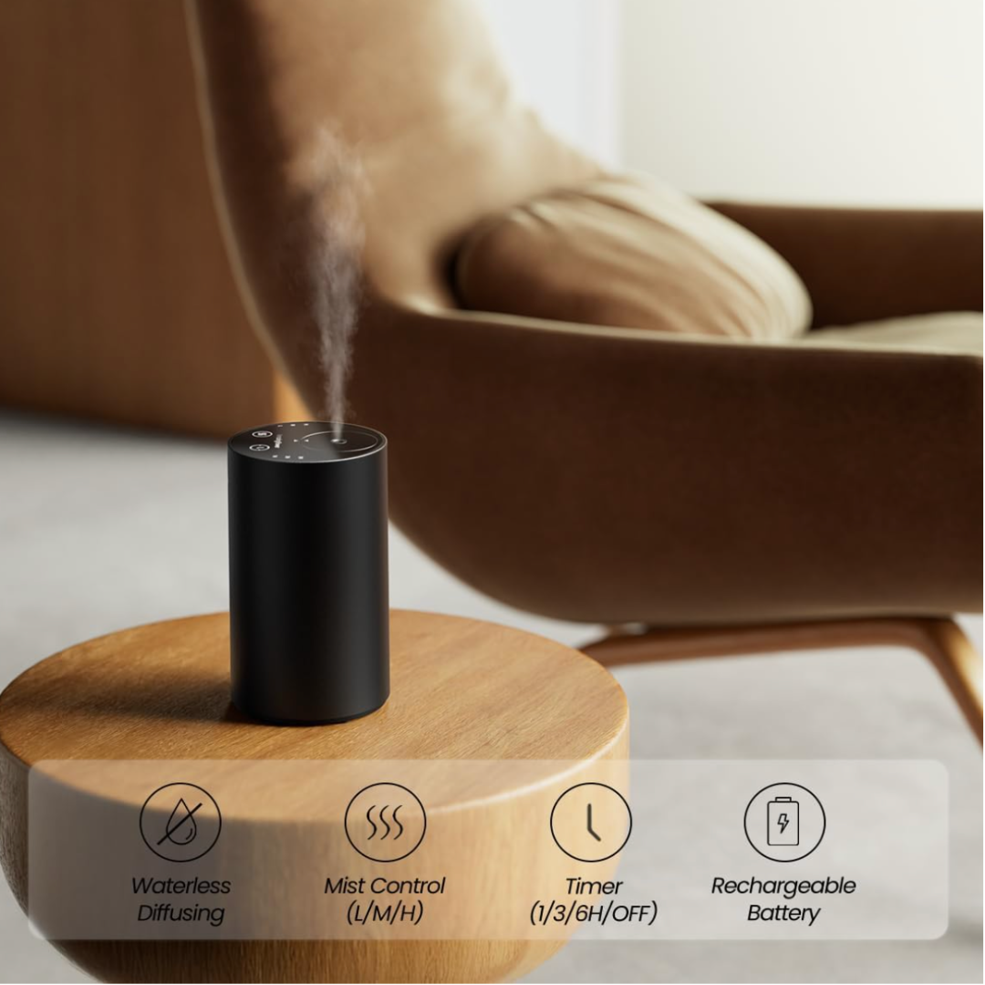 Waterless Rechargeable Essential Oil Diffuser