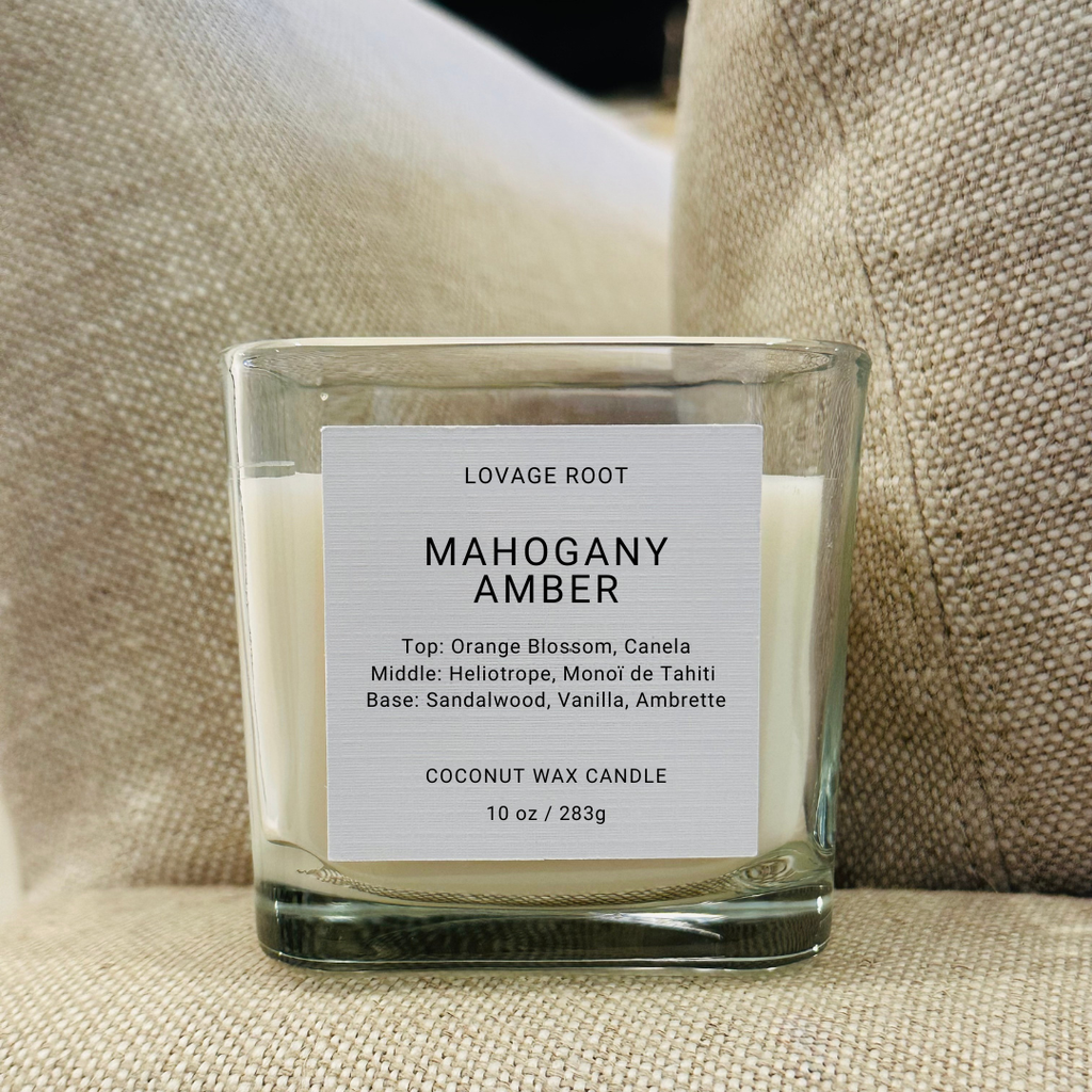 Coconut Wax Candle-Mahogany Amber
