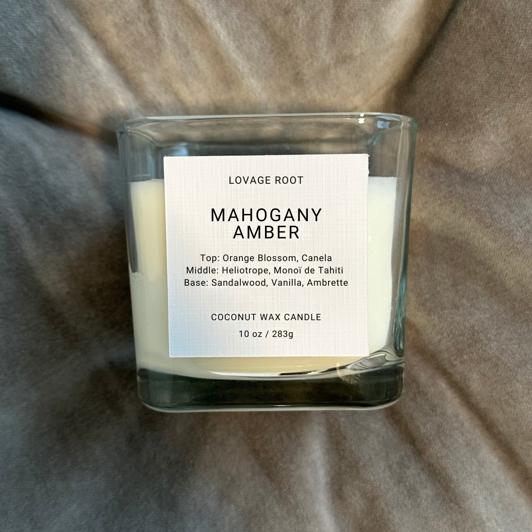Coconut Wax Candle-Mahogany Amber