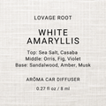 Arōma Car Diffuser-White Amaryllis