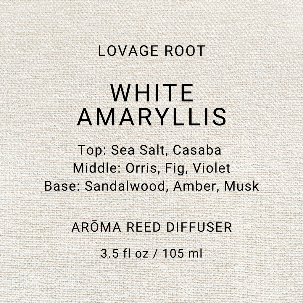 Arōma Reed Diffuser-White Amaryllis