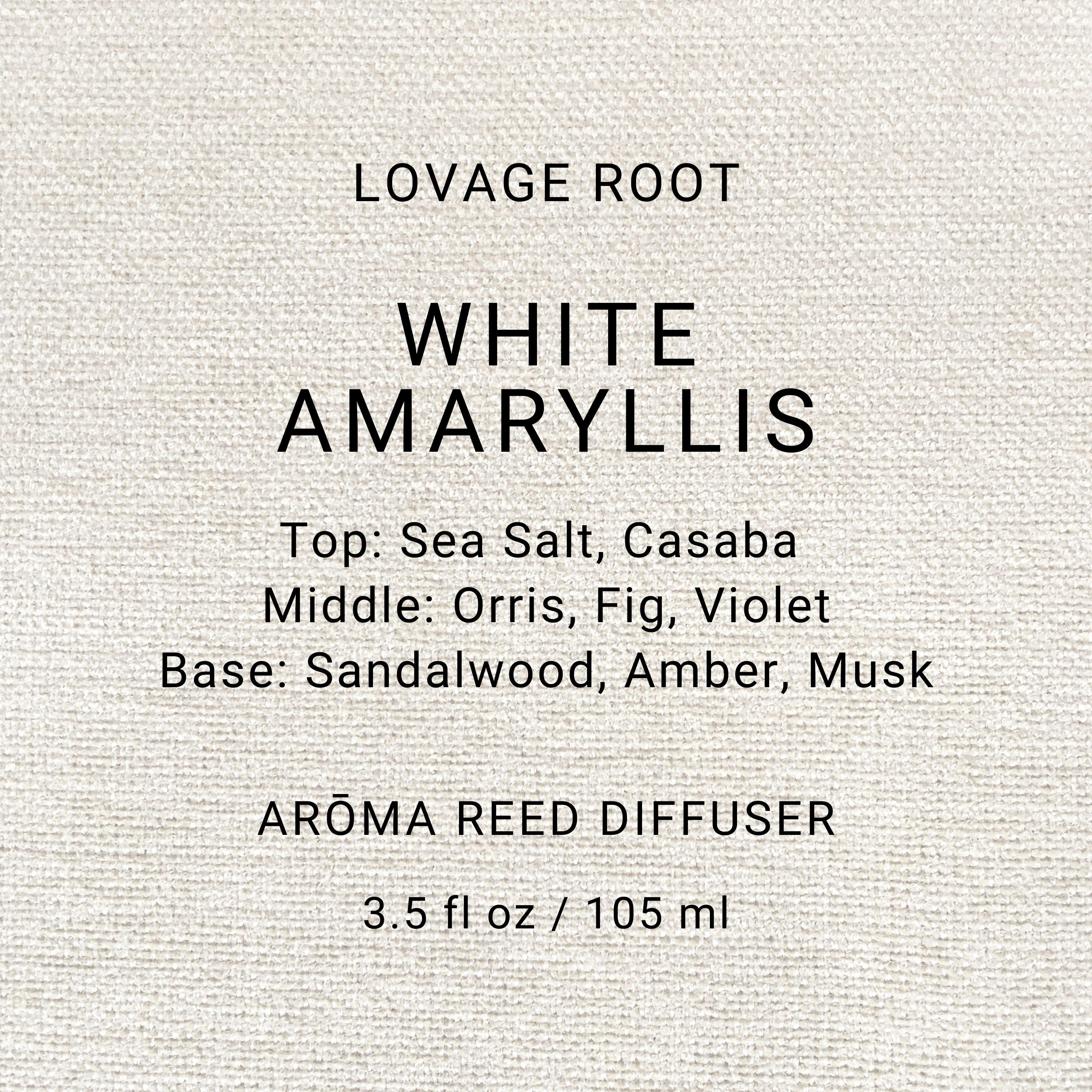 Arōma Reed Diffuser-White Amaryllis