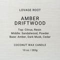 Coconut Wax Candle-Amber Driftwood