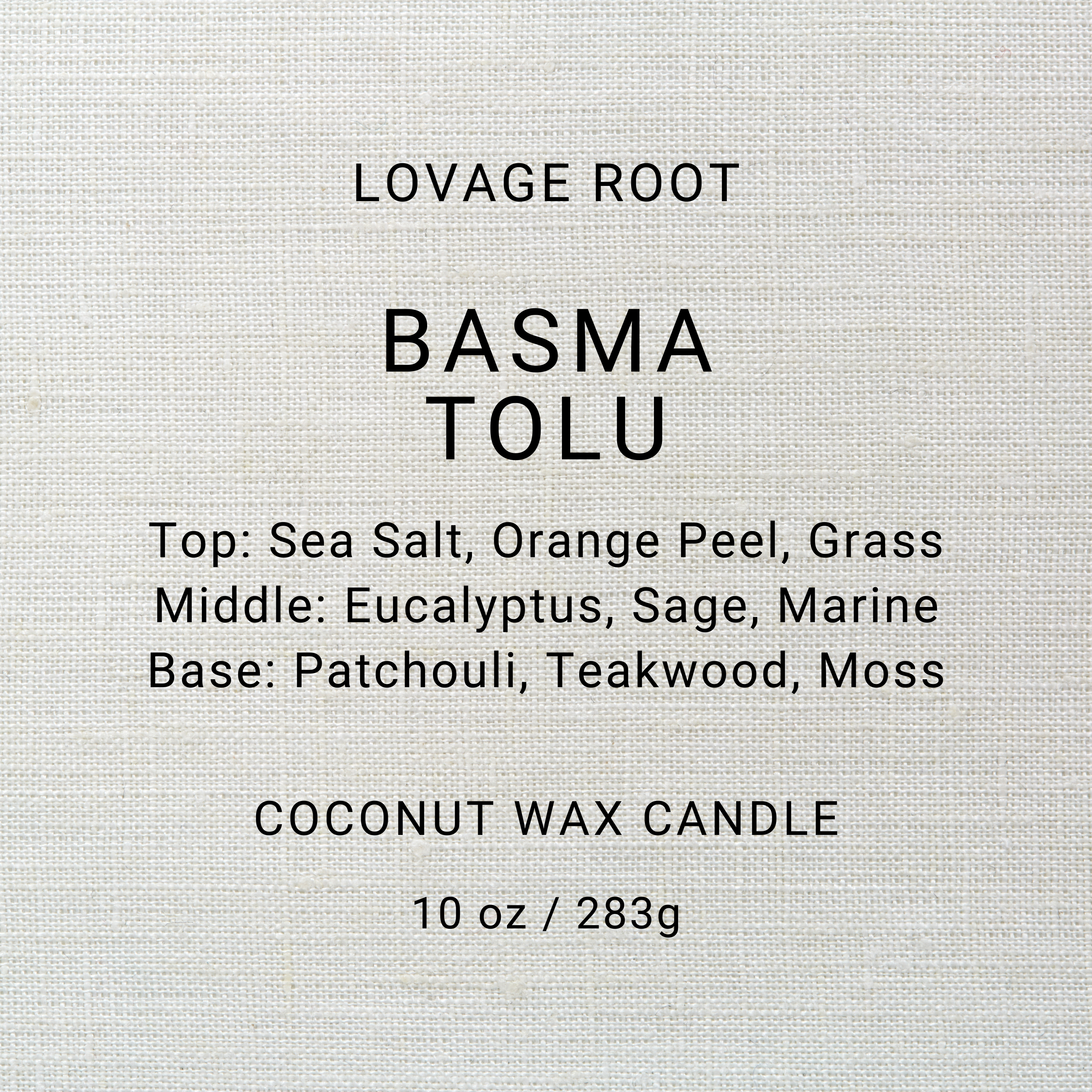 Coconut Wax Candle-Basma Tolu