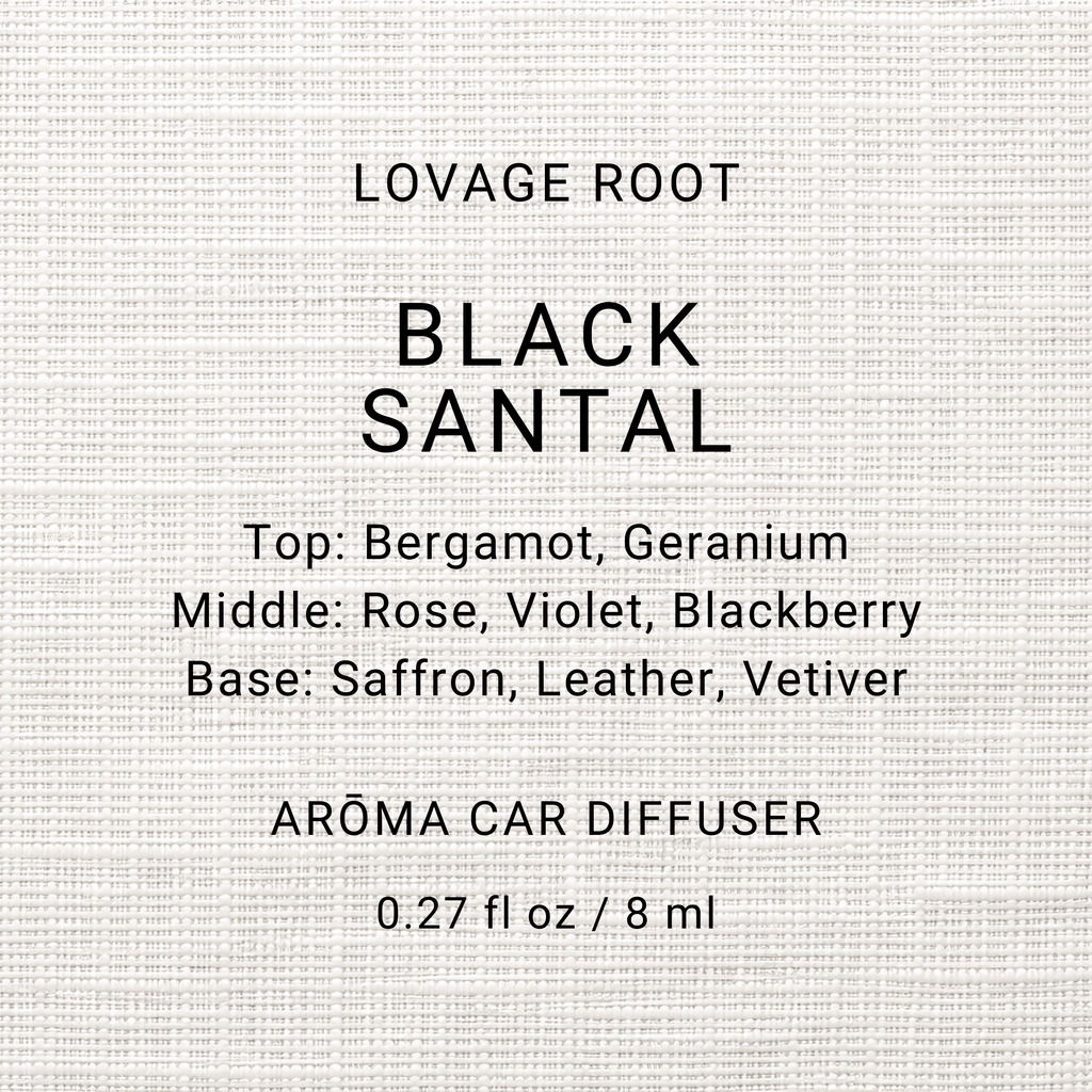 Arōma Car Diffuser-Black Santal
