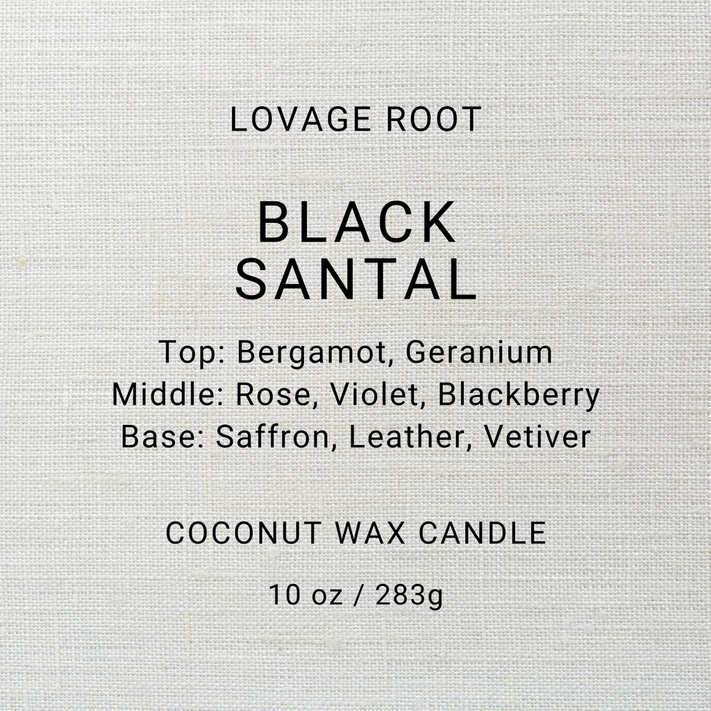 Coconut Wax Candle-Black Santal