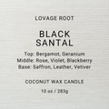 Coconut Wax Candle-Black Santal