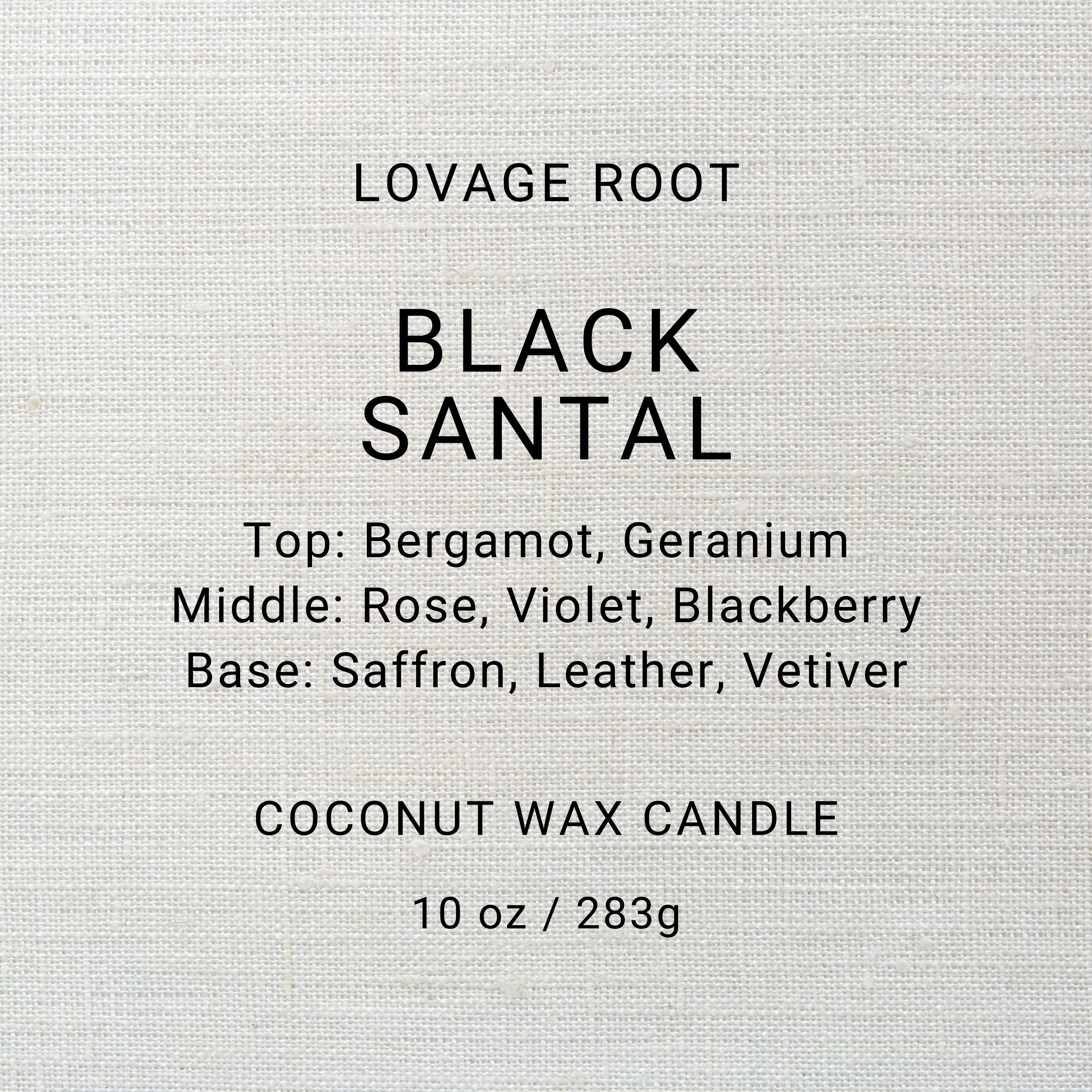 Coconut Wax Candle-Black Santal