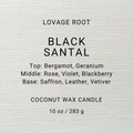 Coconut Wax Candle-Black Santal