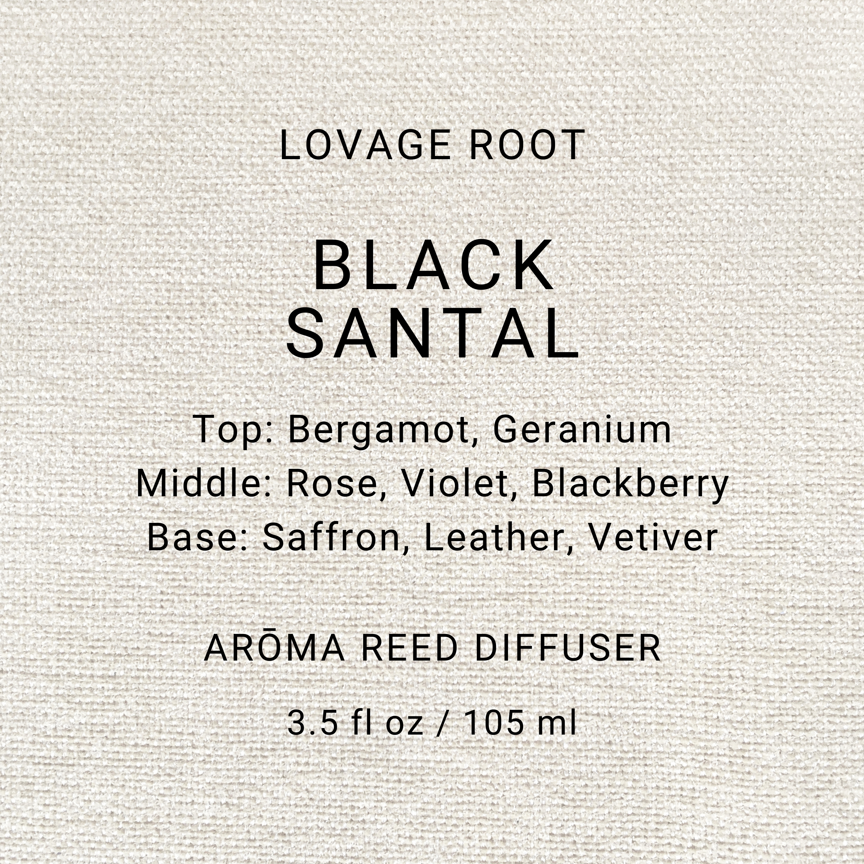 Arōma Reed Diffuser-Black Santal