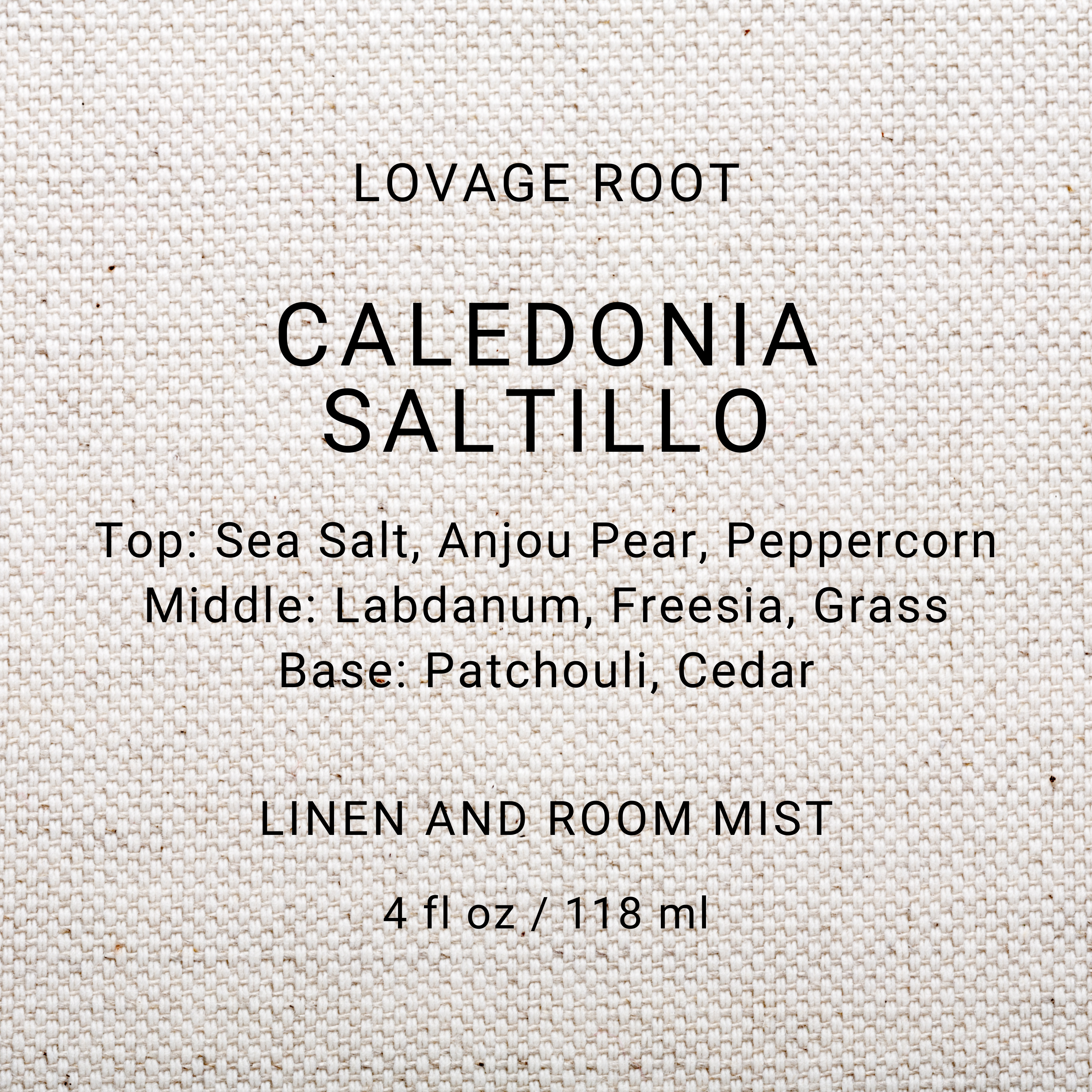 Linen and Room Mist-Caledonia Saltillo