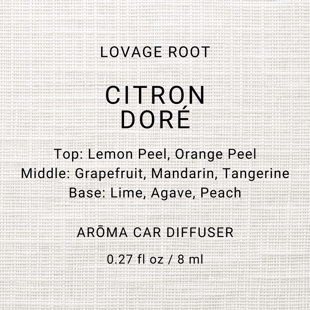 Arōma Car Diffuser-Citron Doré