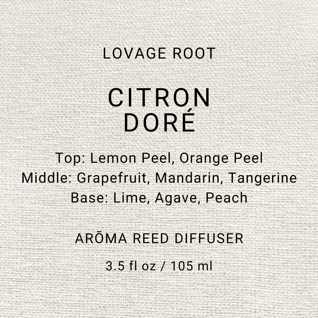Arōma Reed Diffuser-Citron Doré