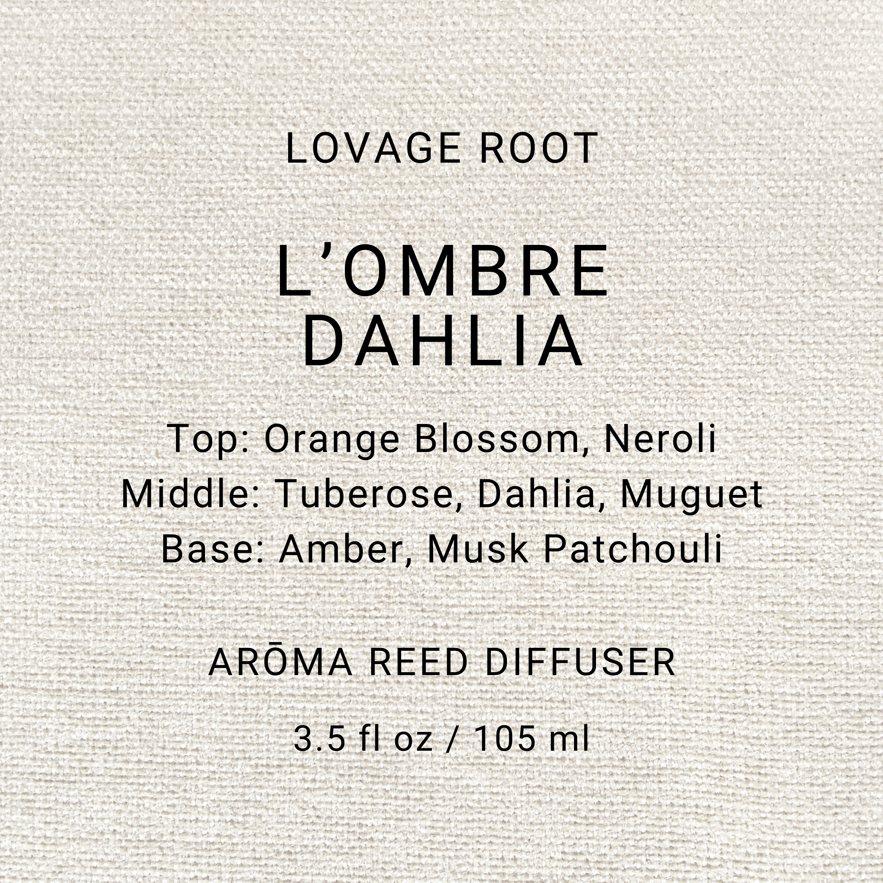 Arōma Reed Diffuser-L'Ombre Dahlia