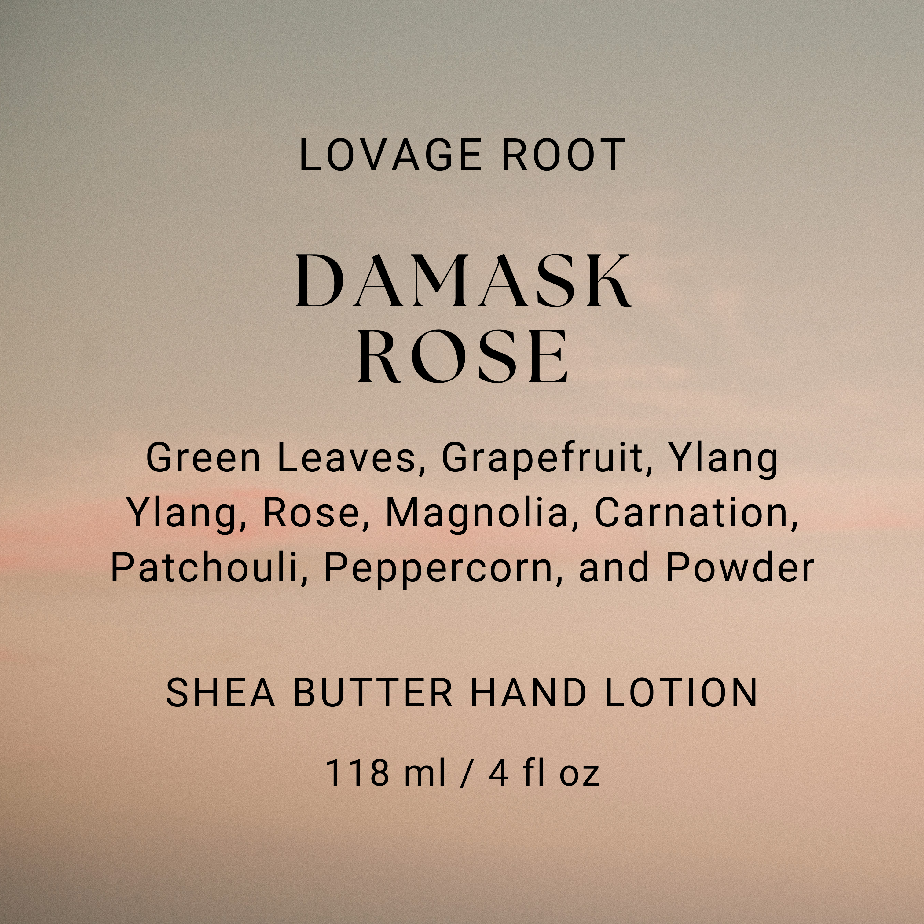 Shea Butter Hand Lotion-Damask Rose