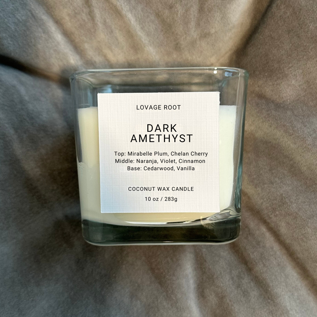 Coconut Wax Candle-Dark Amethyst