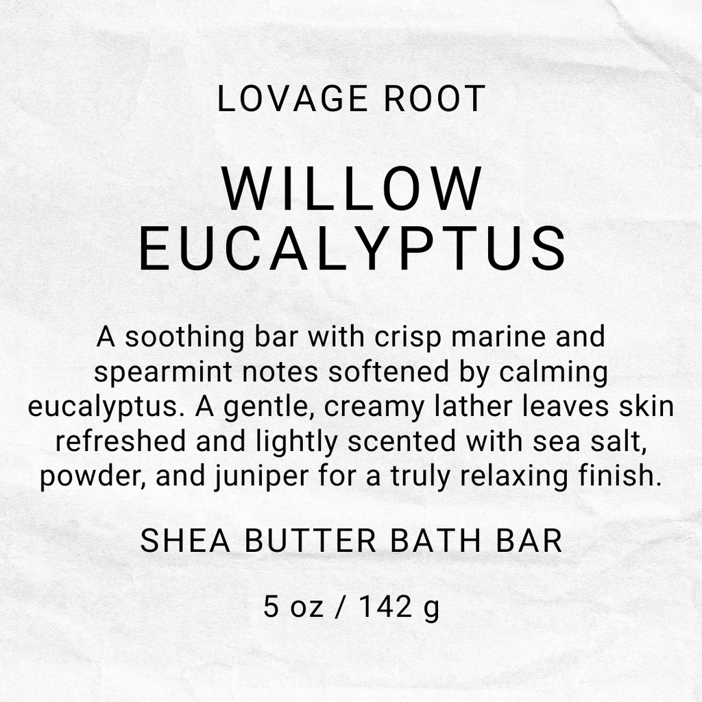 Shea Butter Bath Bar-Willow Eucalyptus