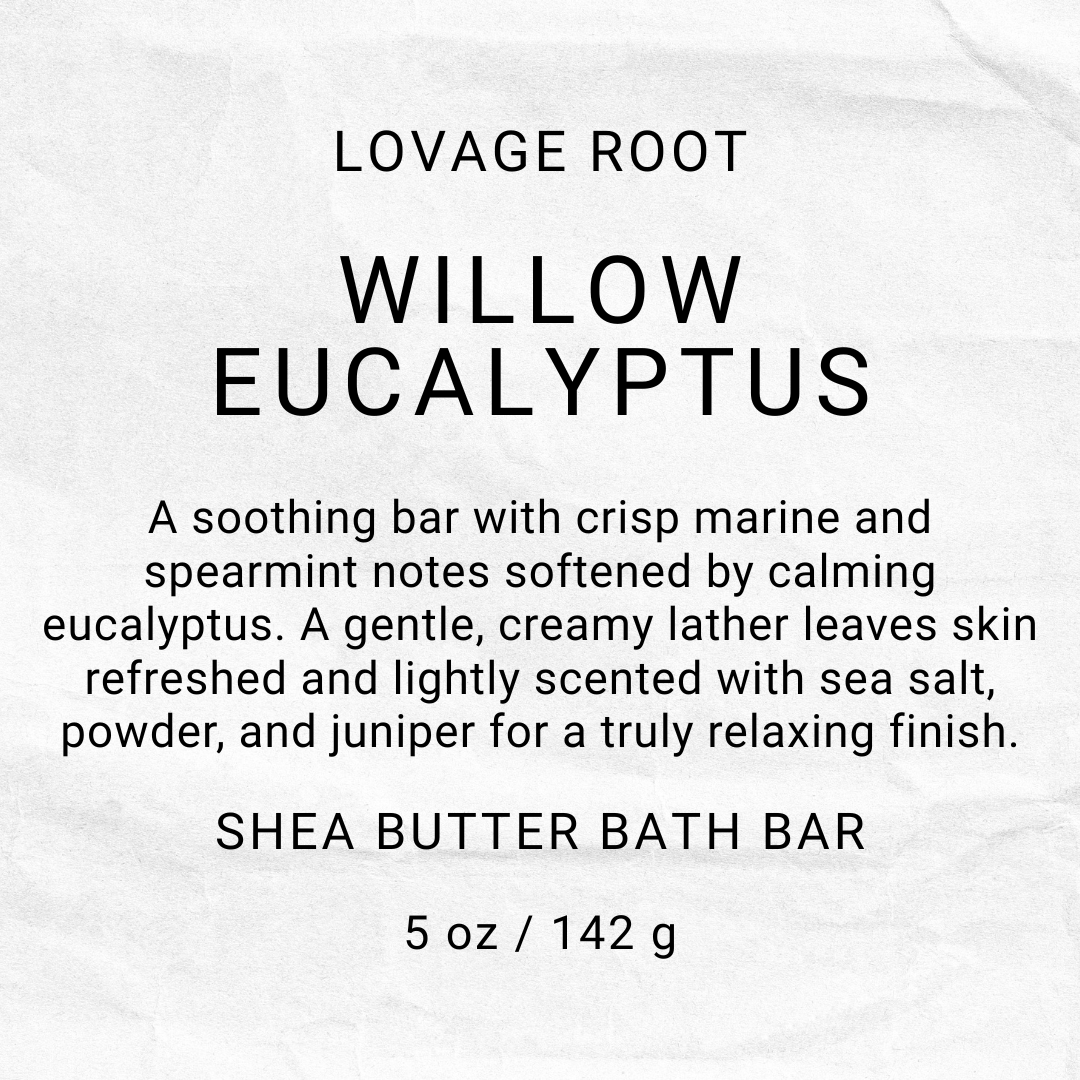 Shea Butter Bath Bar-Willow Eucalyptus