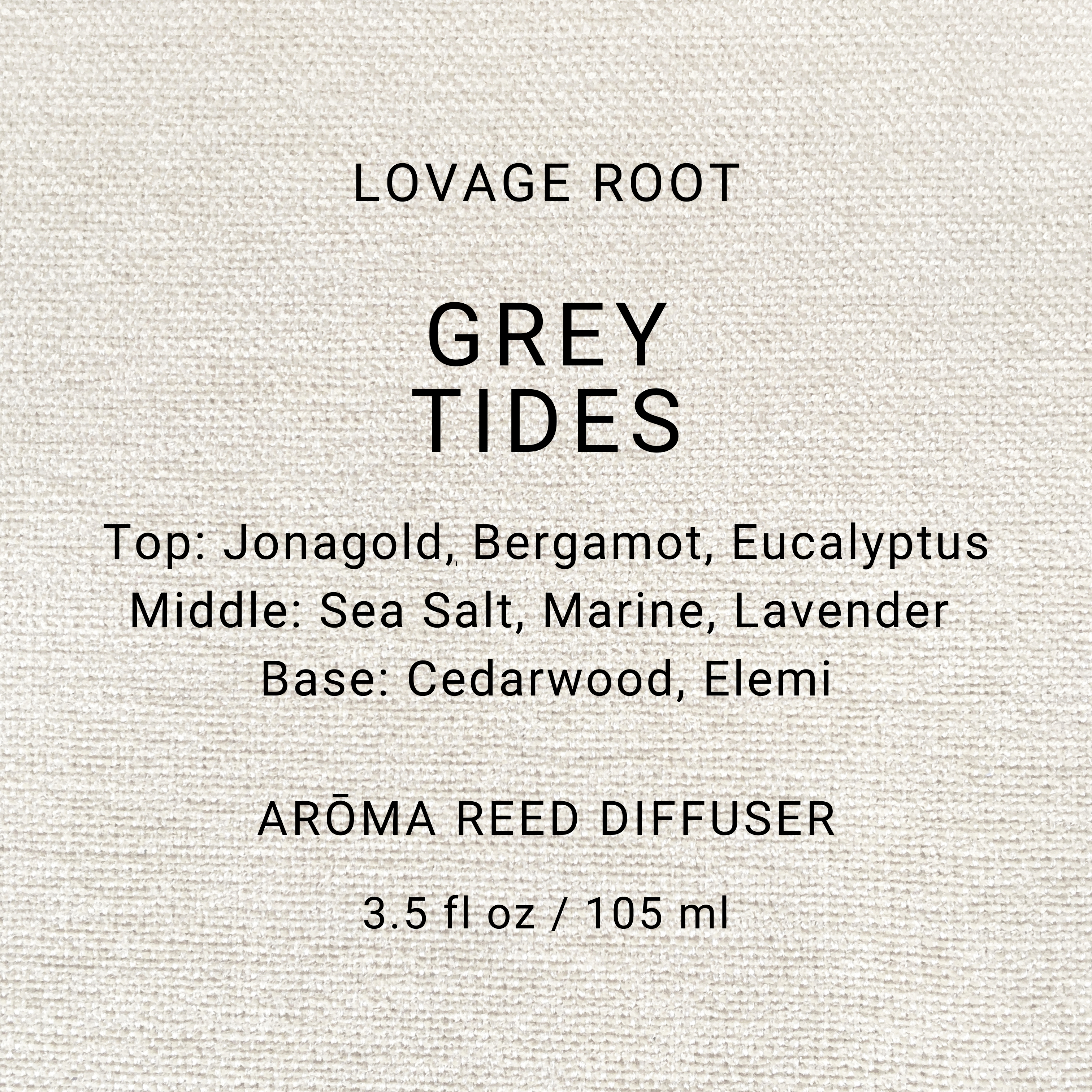 Arōma Reed Diffuser-Grey Tides