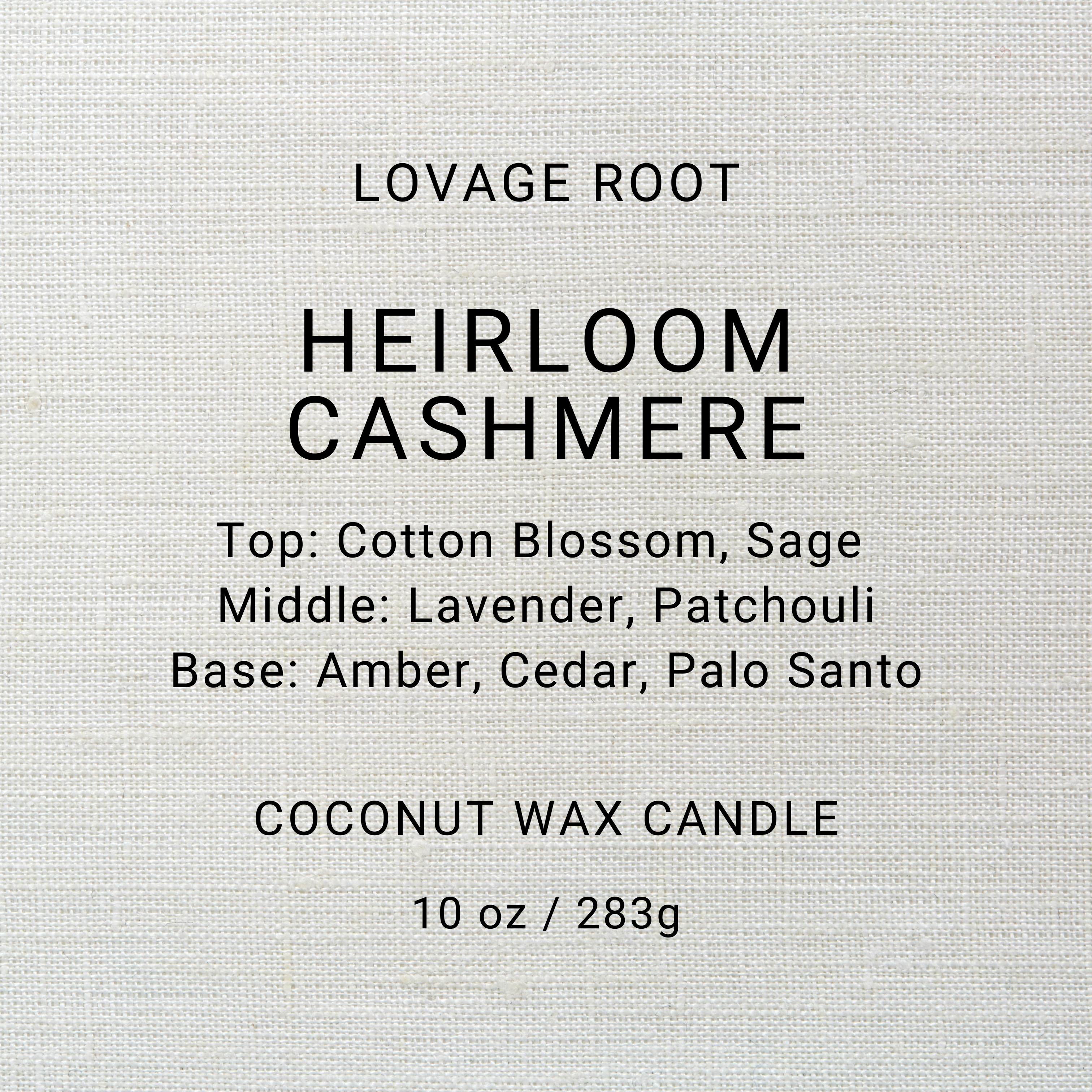 Coconut Wax Candle-Heirloom Cashmere
