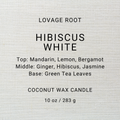 Coconut Wax Candle-Hibiscus White