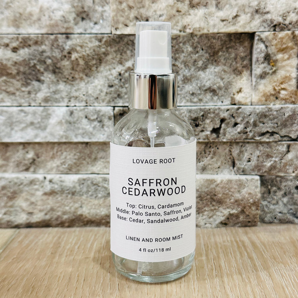 Linen and Room Mist-Saffron Cedarwood