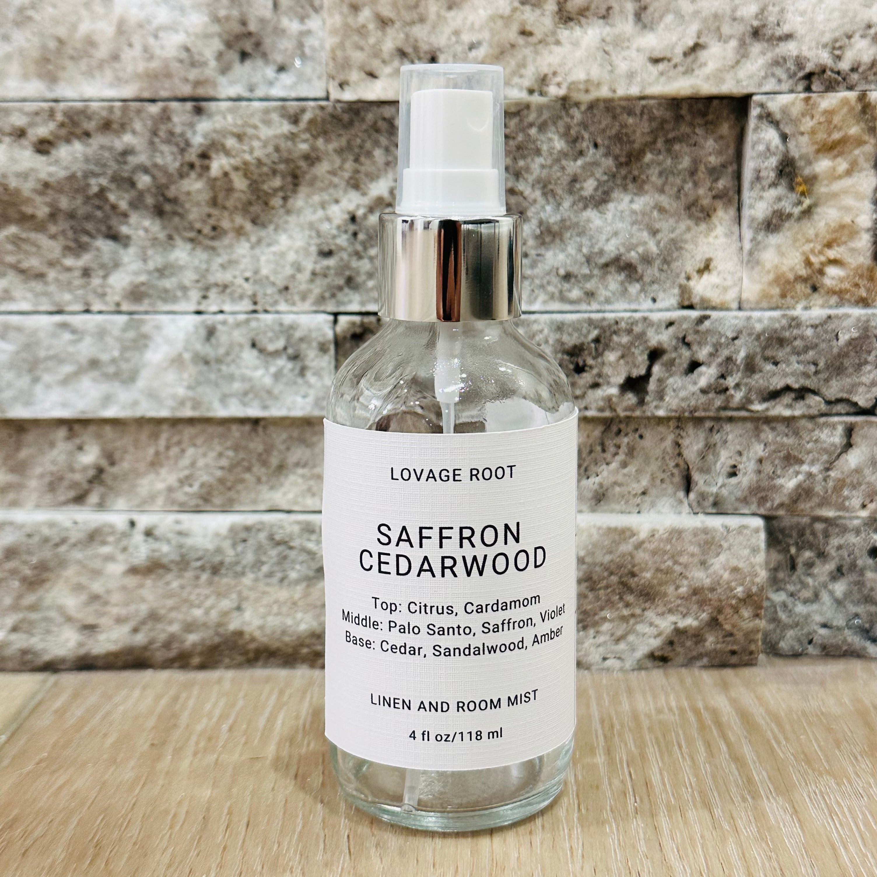 Linen and Room Mist-Saffron Cedarwood