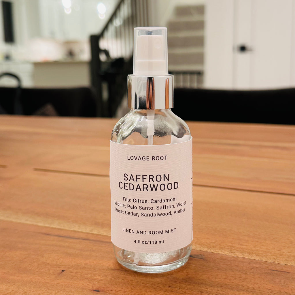 Linen and Room Mist-Saffron Cedarwood