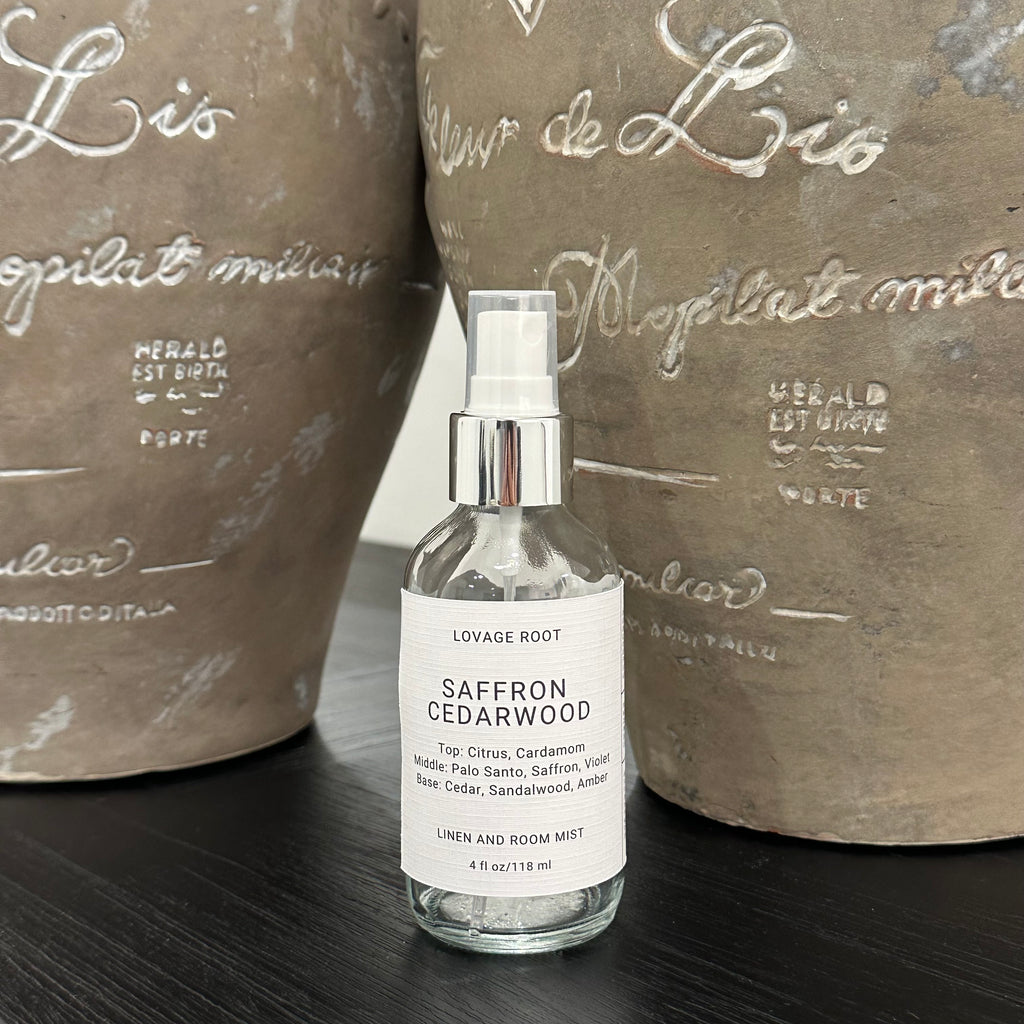 Linen and Room Mist-Saffron Cedarwood