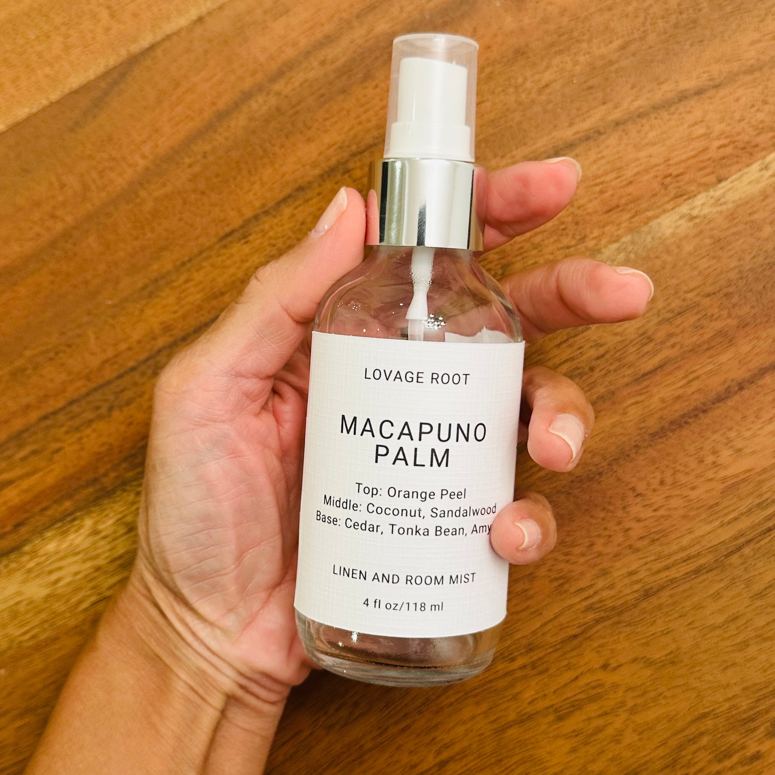 Linen and Room Mist-Macapuno Palm
