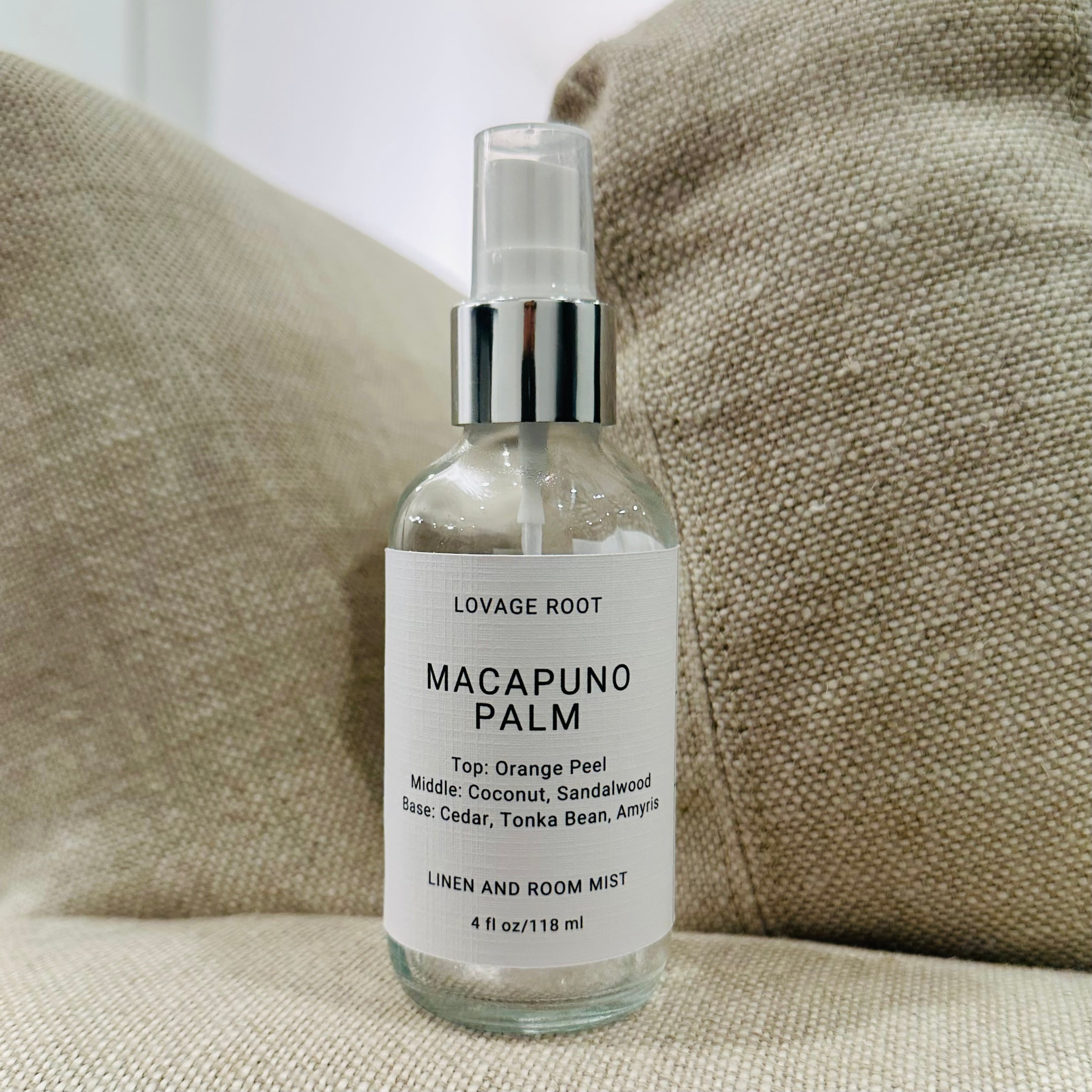 Linen and Room Mist-Macapuno Palm