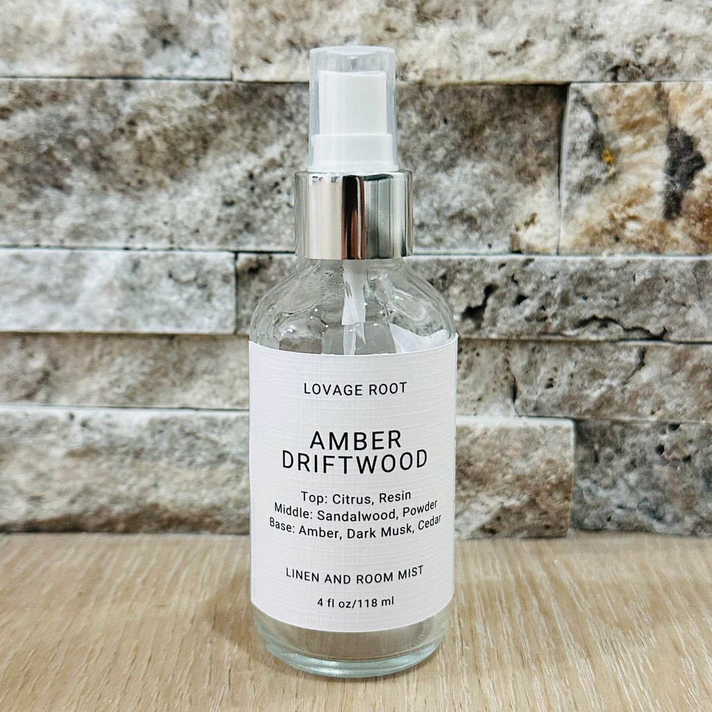 Linen and Room Mist-Amber Driftwood