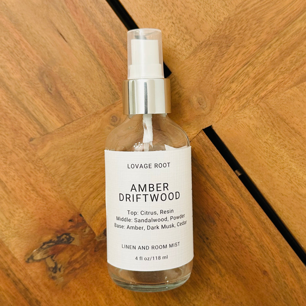 Linen and Room Mist-Amber Driftwood