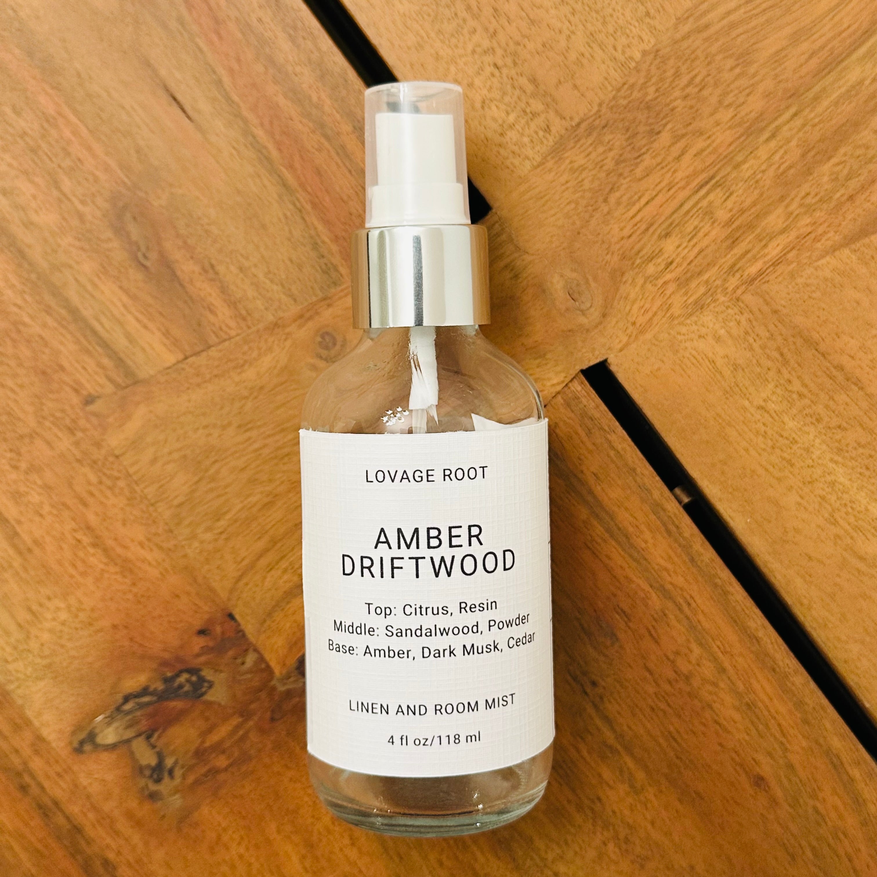 Linen and Room Mist-Amber Driftwood