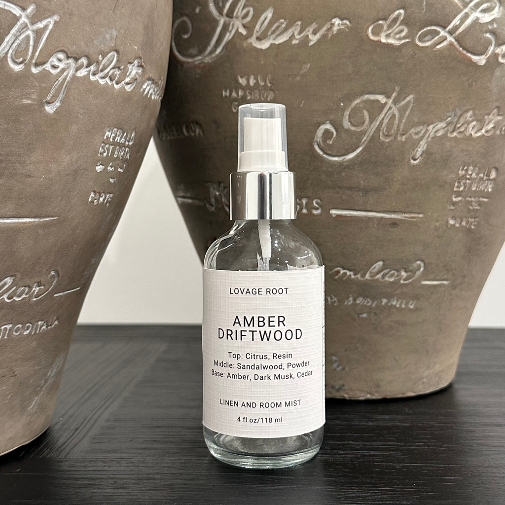 Linen and Room Mist-Amber Driftwood