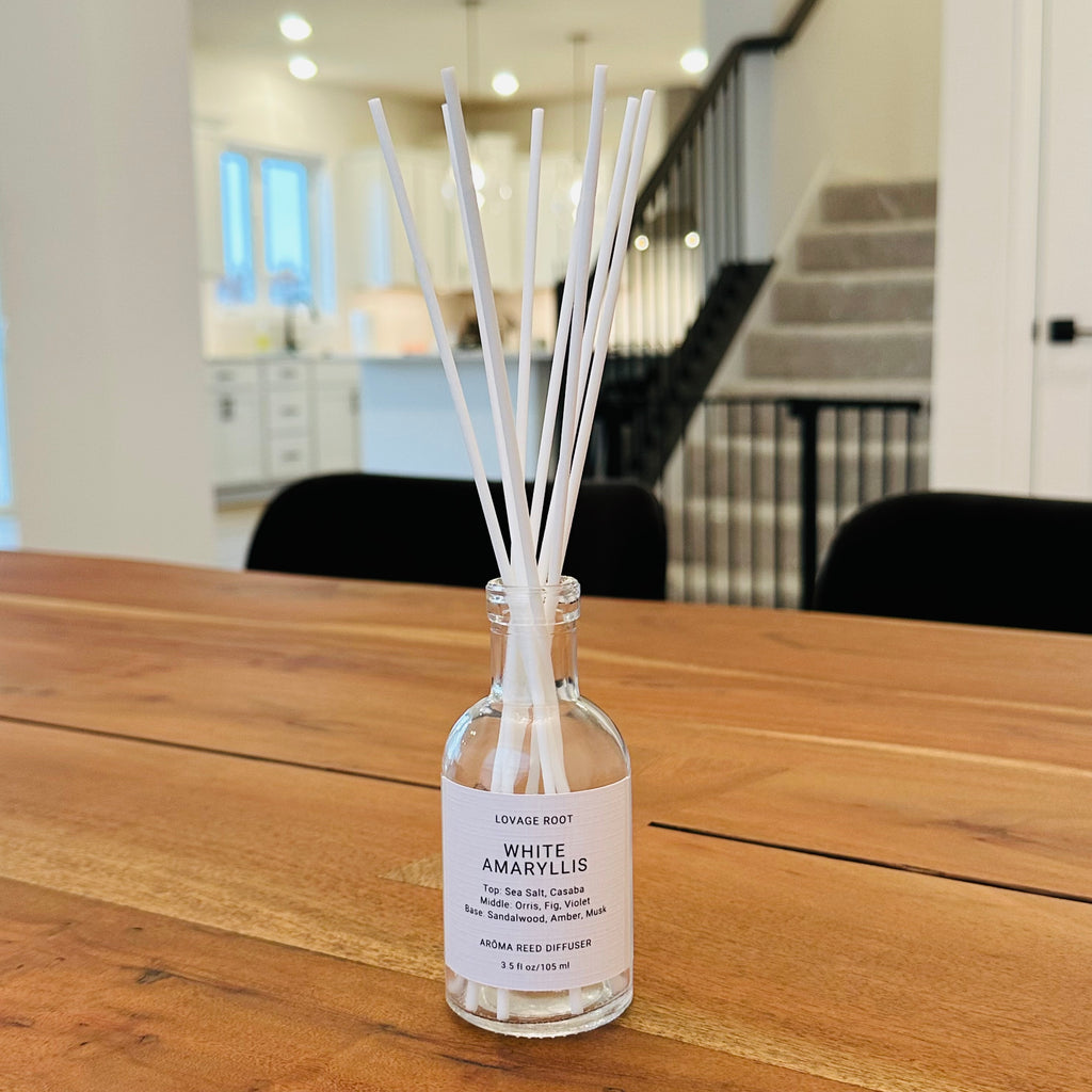 Arōma Reed Diffuser-White Amaryllis