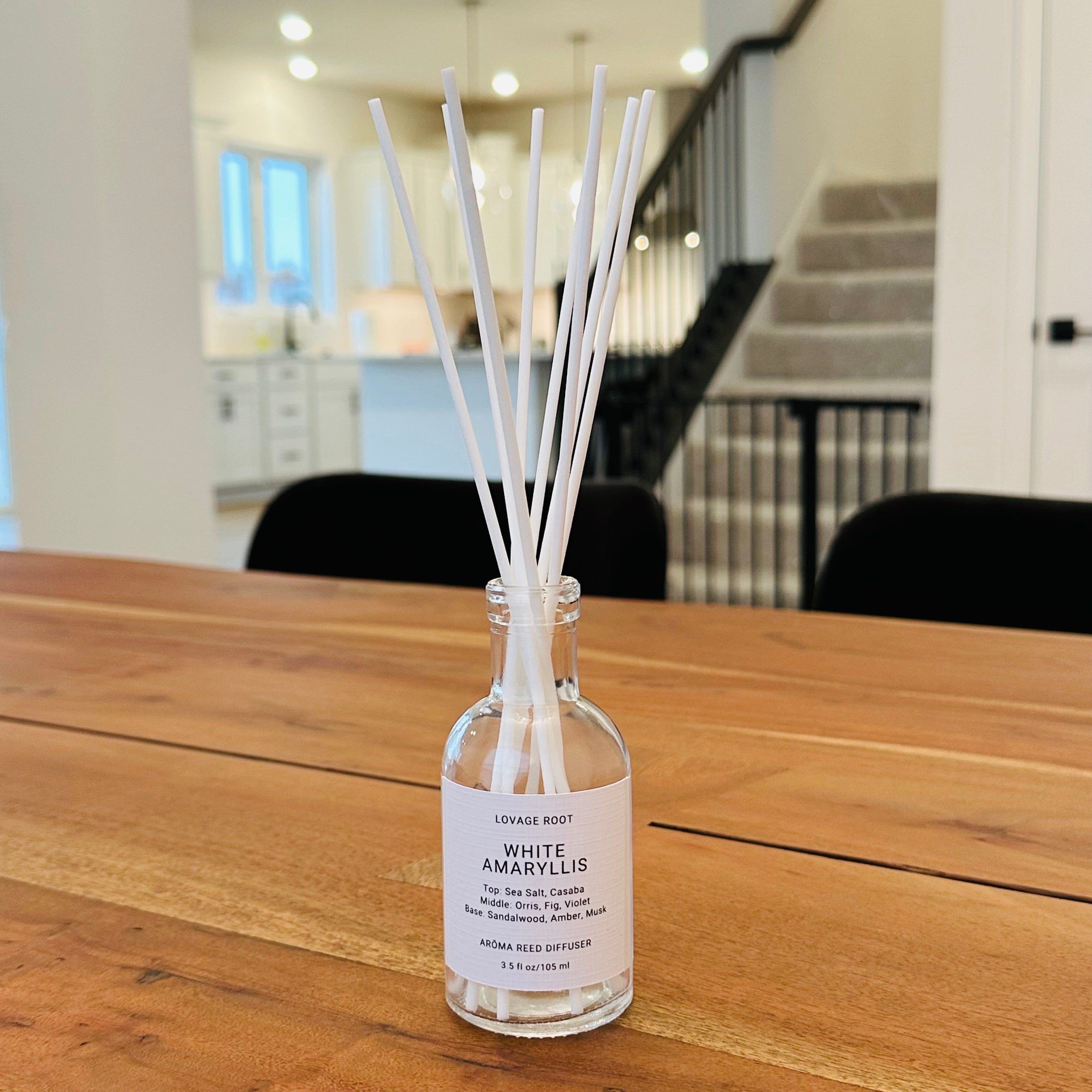 Arōma Reed Diffuser-White Amaryllis