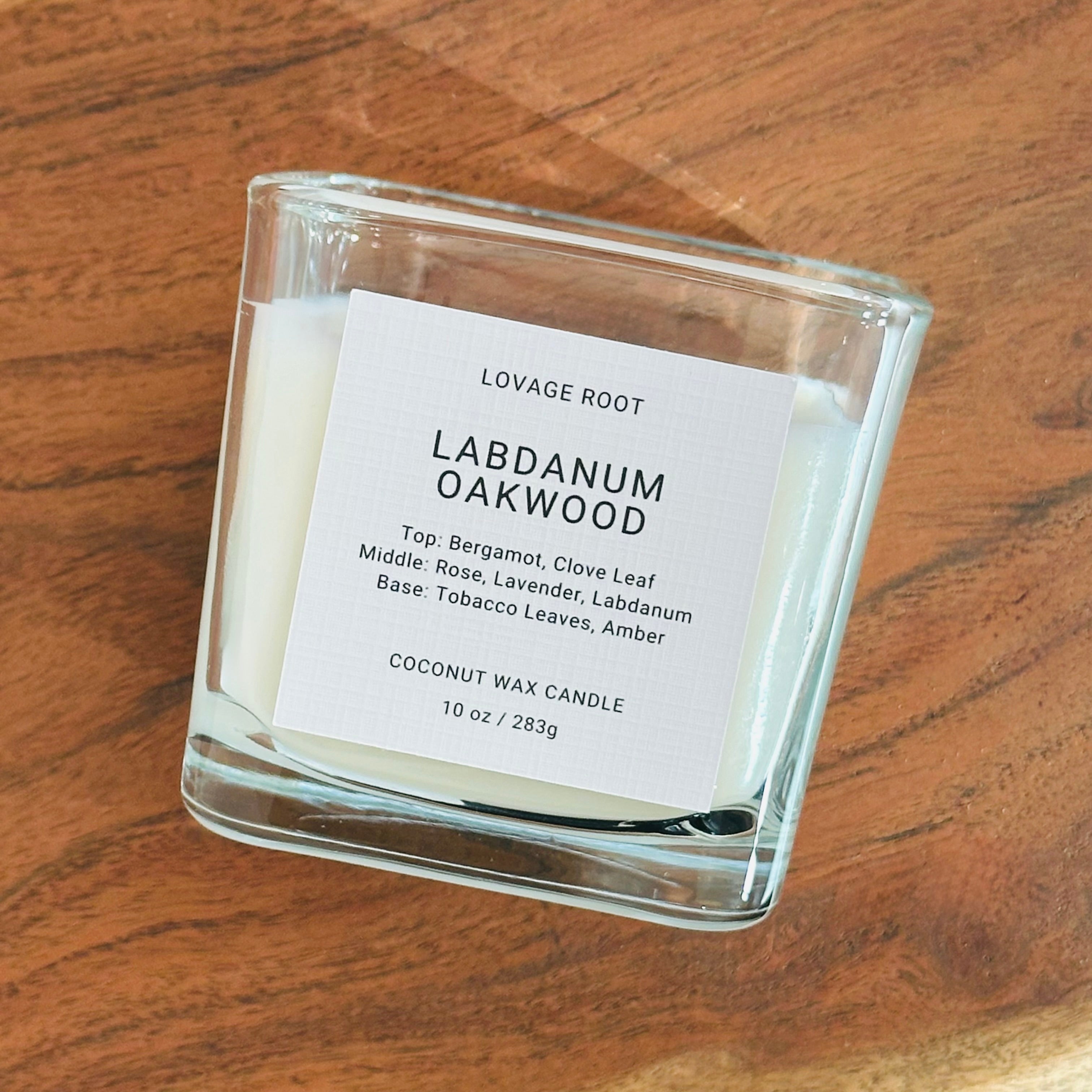 Coconut Wax Candle-Labdanum Oakwood