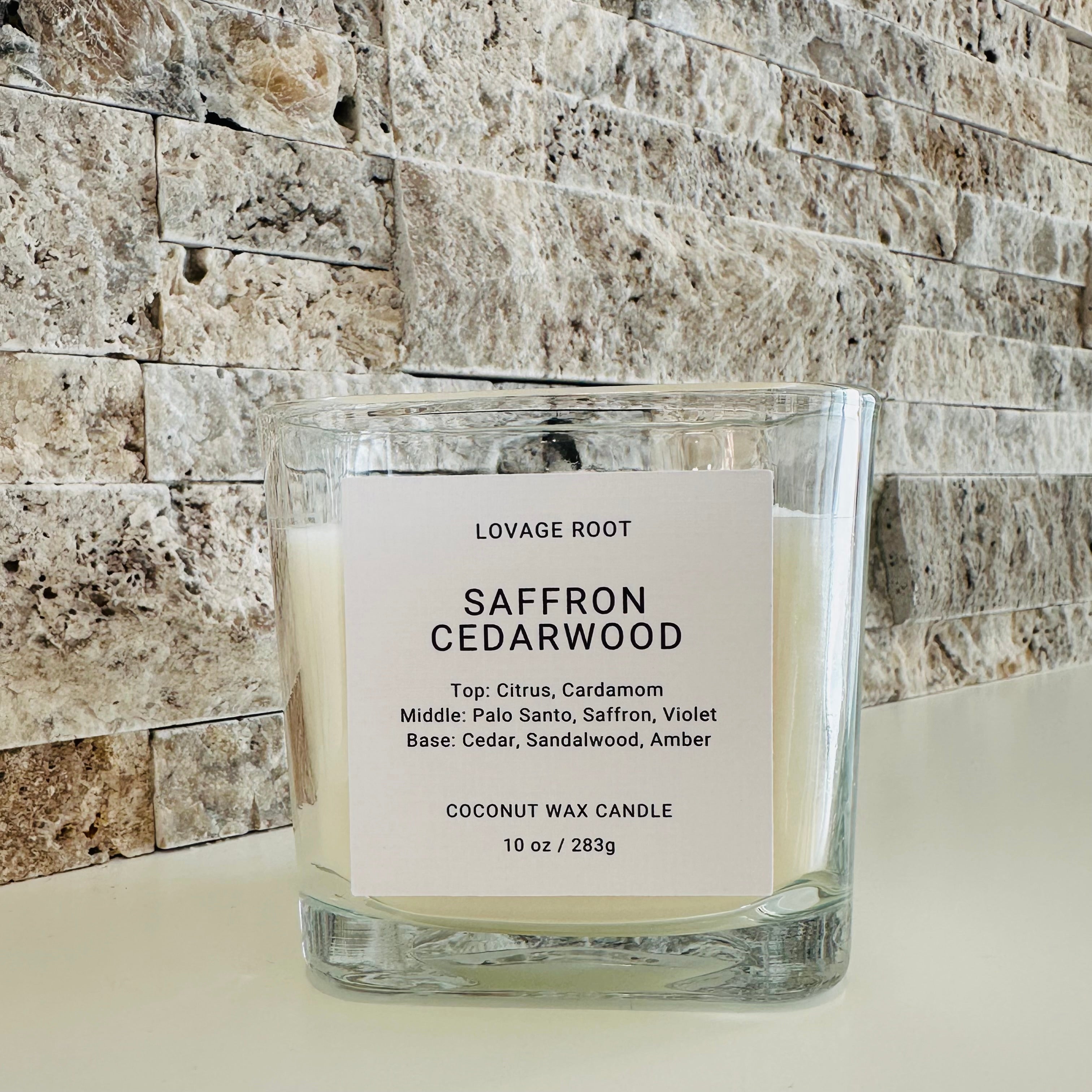 Coconut Wax Candle-Saffron Cedarwood