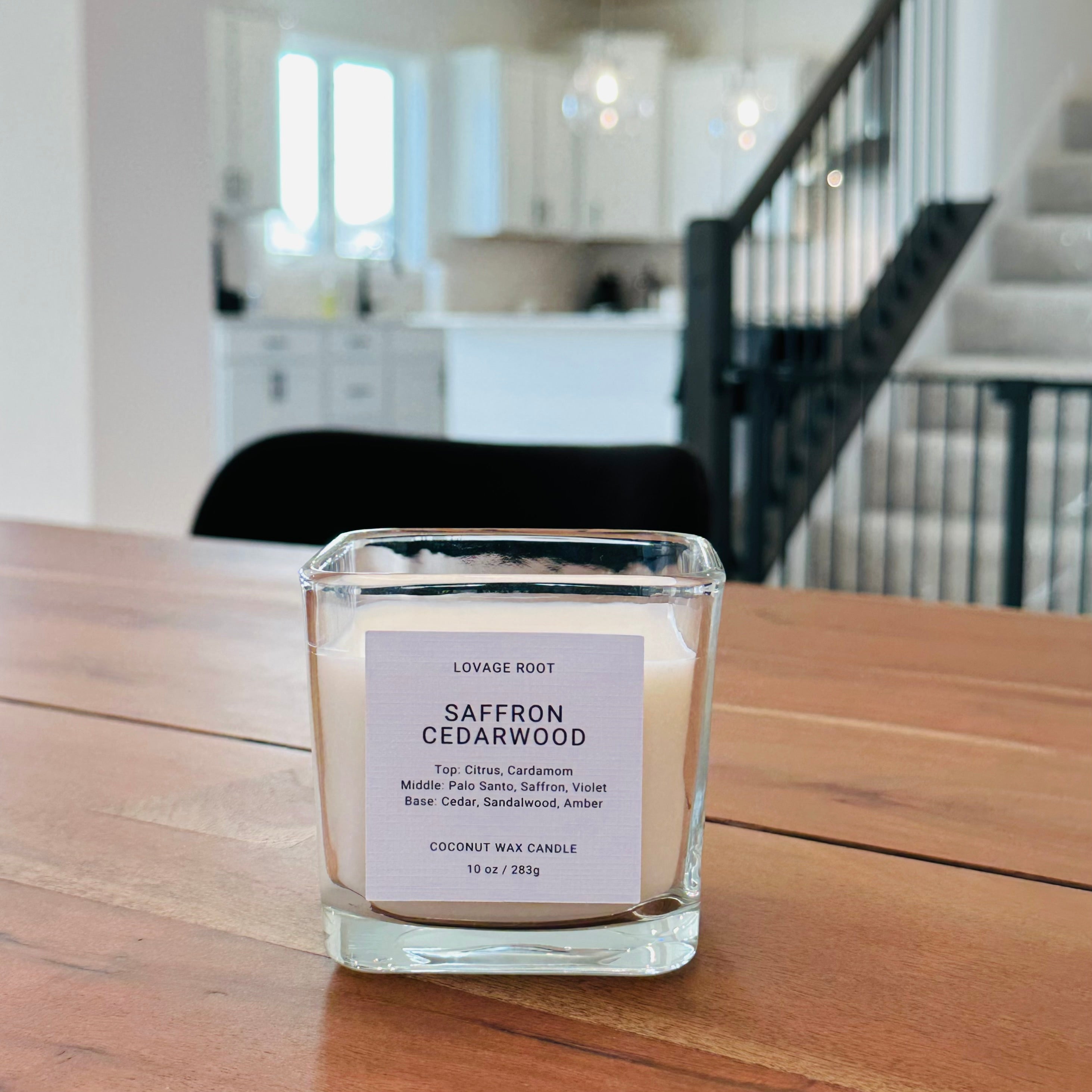 Coconut Wax Candle-Saffron Cedarwood