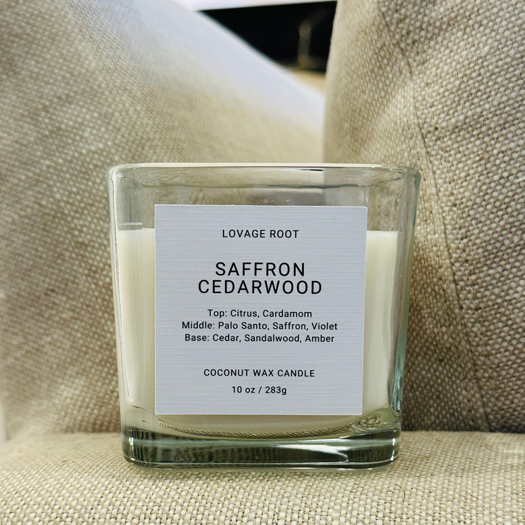 Coconut Wax Candle-Saffron Cedarwood