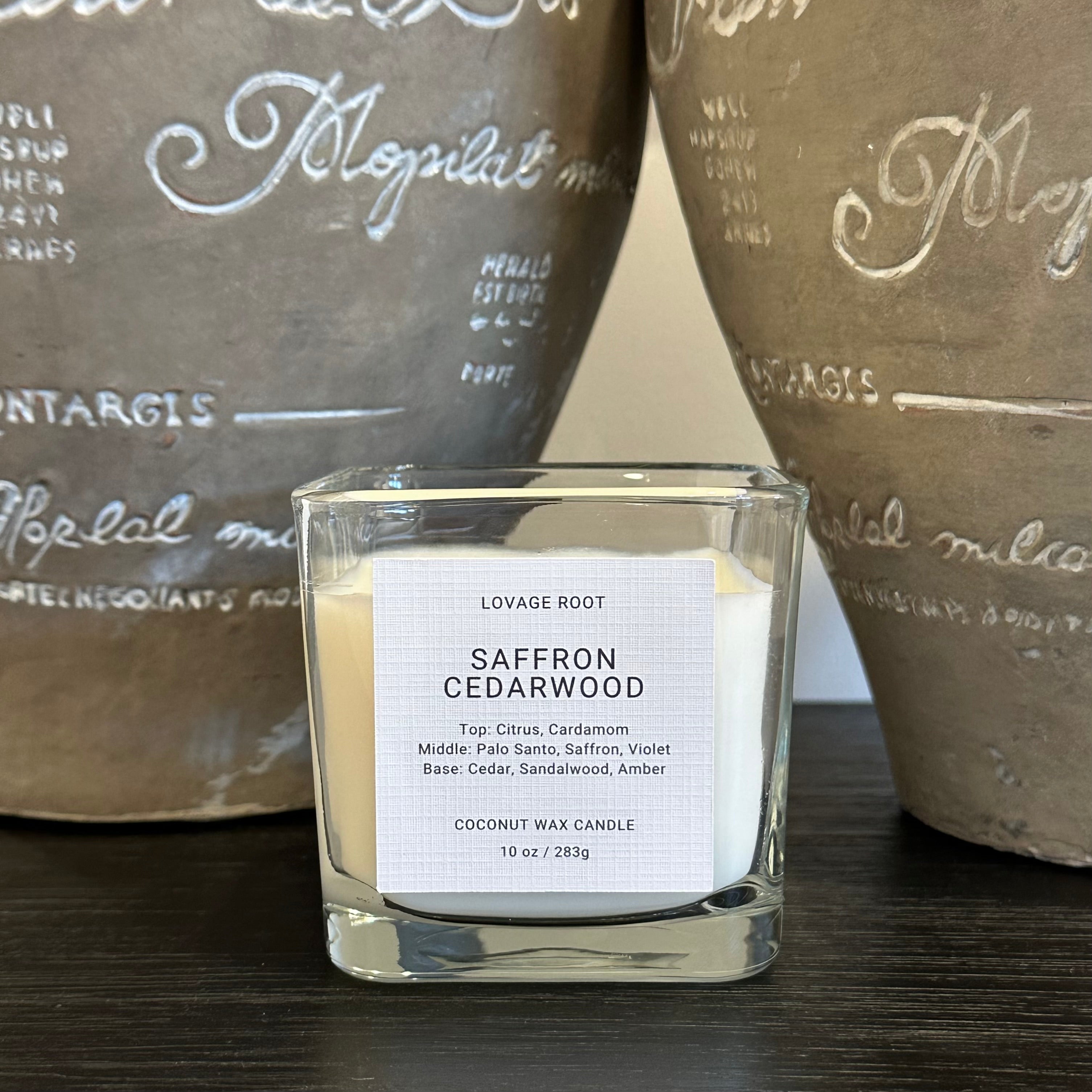 Coconut Wax Candle-Saffron Cedarwood