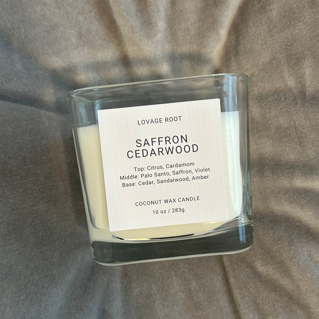 Coconut Wax Candle-Saffron Cedarwood
