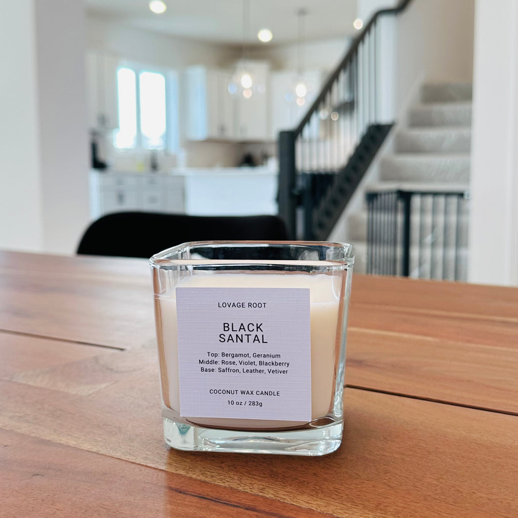 Coconut Wax Candle-Black Santal