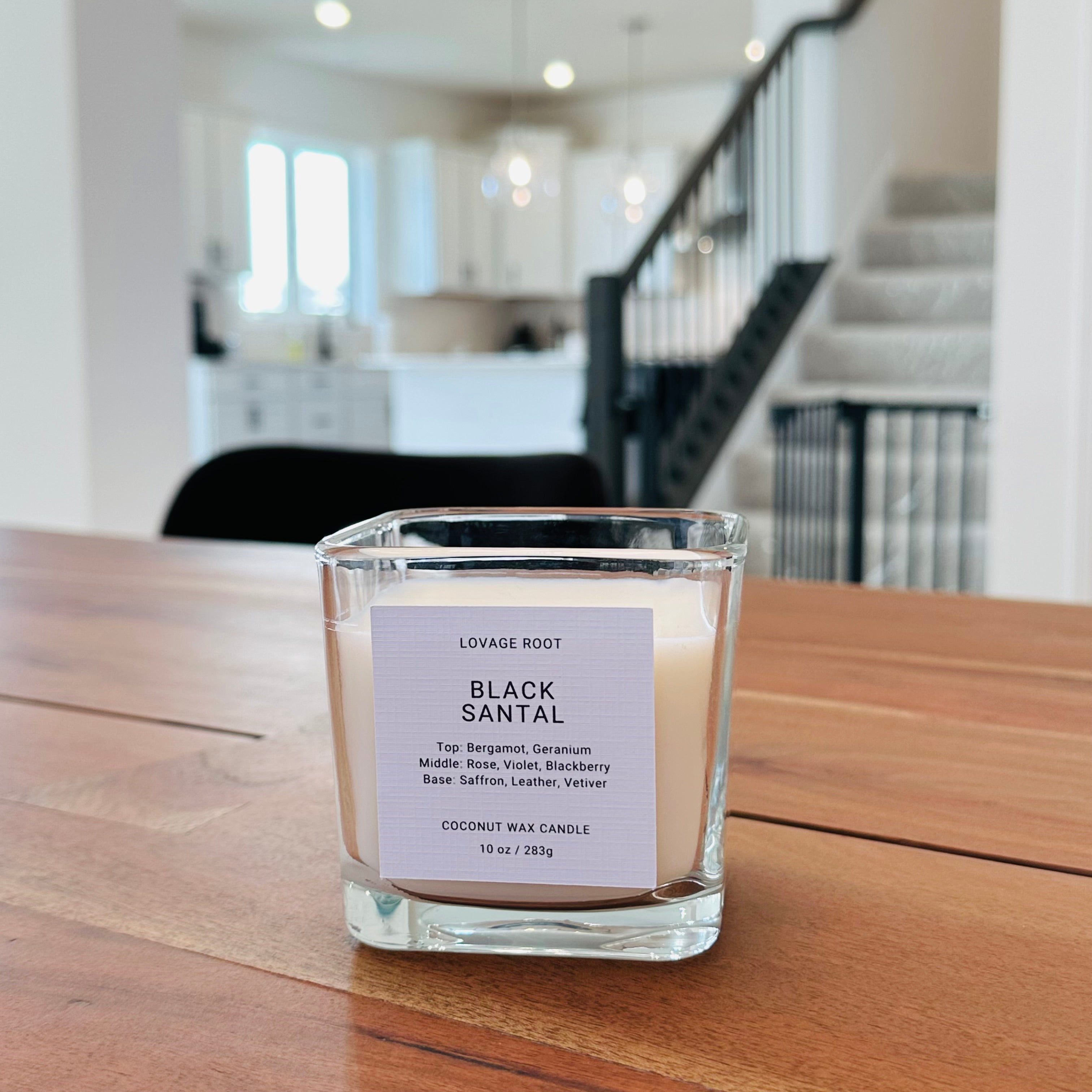 Coconut Wax Candle-Black Santal