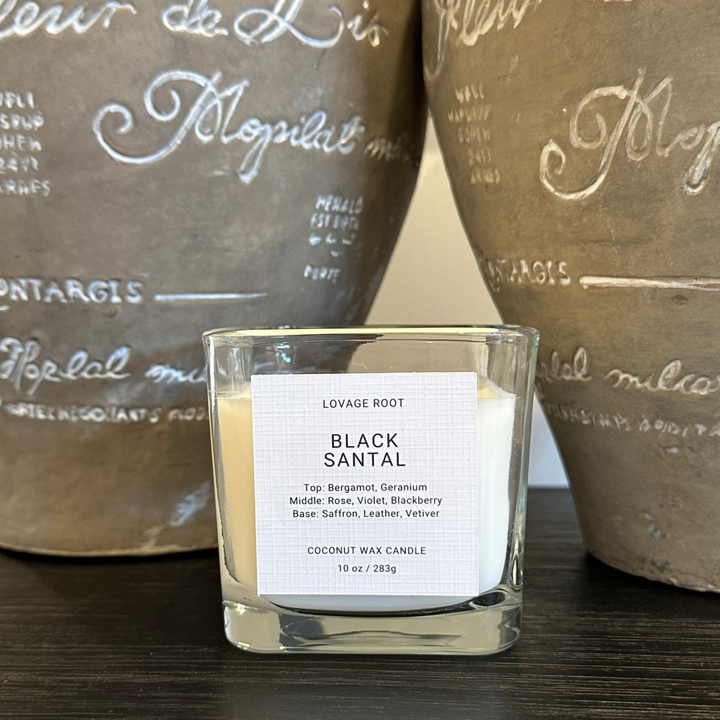 Coconut Wax Candle-Black Santal