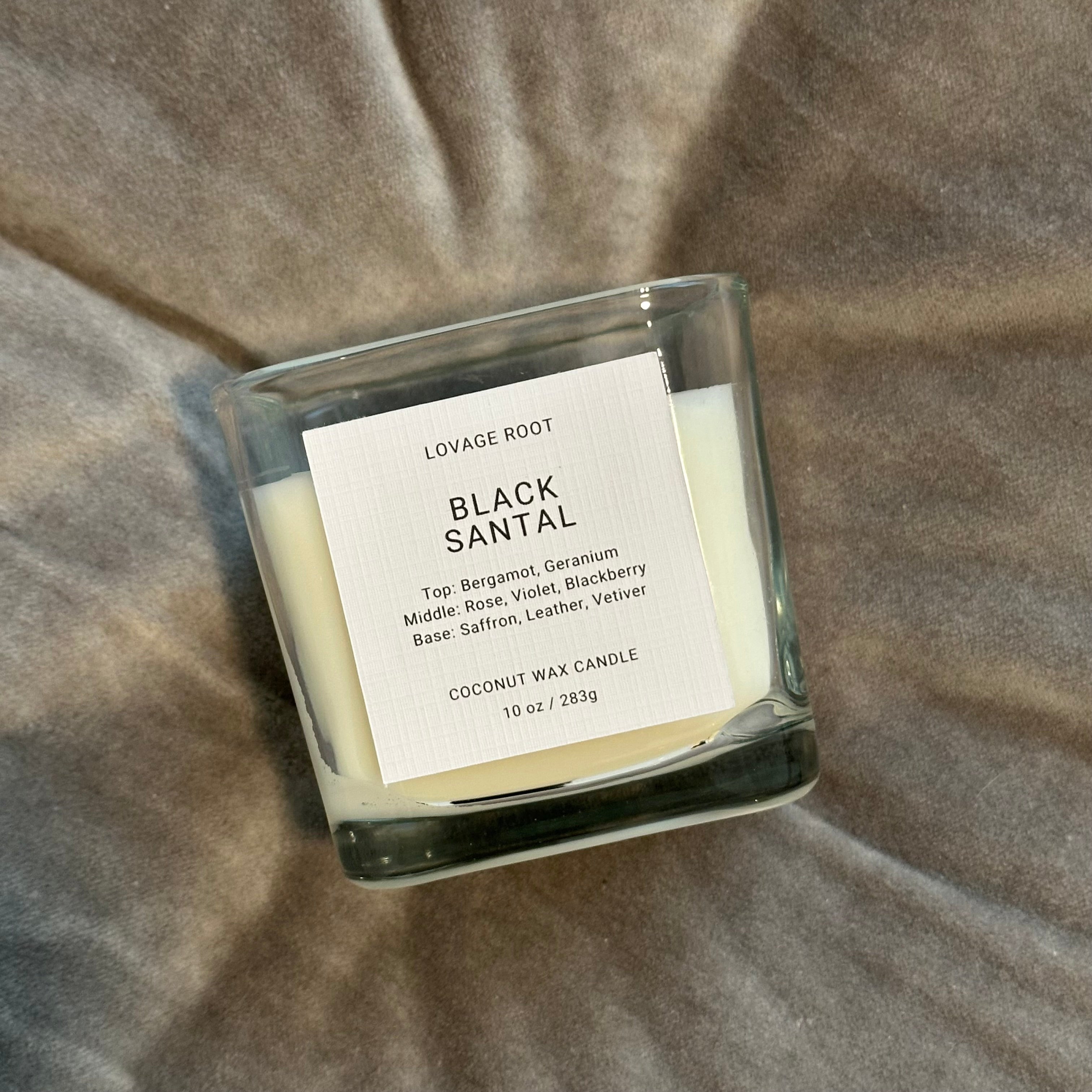 Coconut Wax Candle-Black Santal