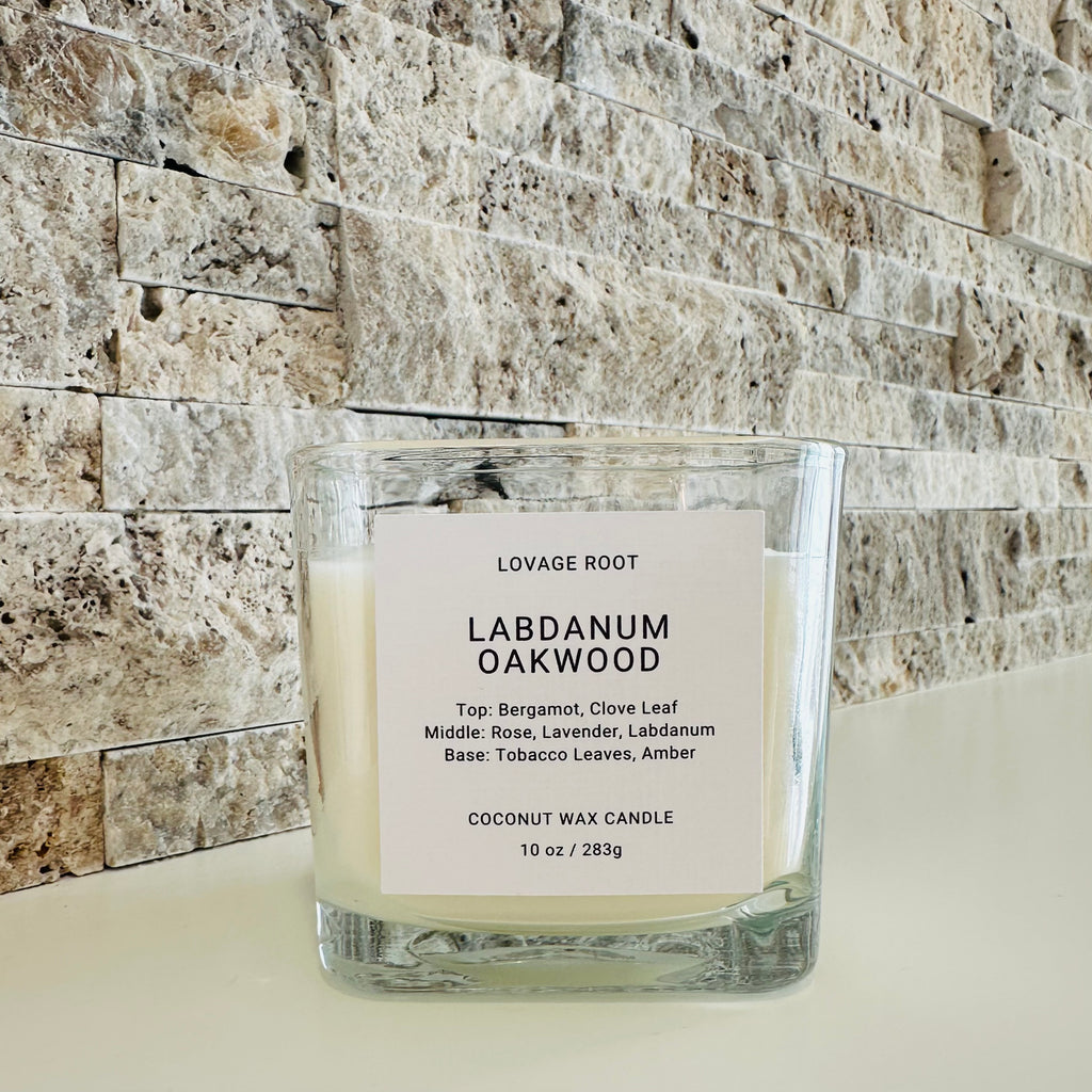 Coconut Wax Candle-Labdanum Oakwood