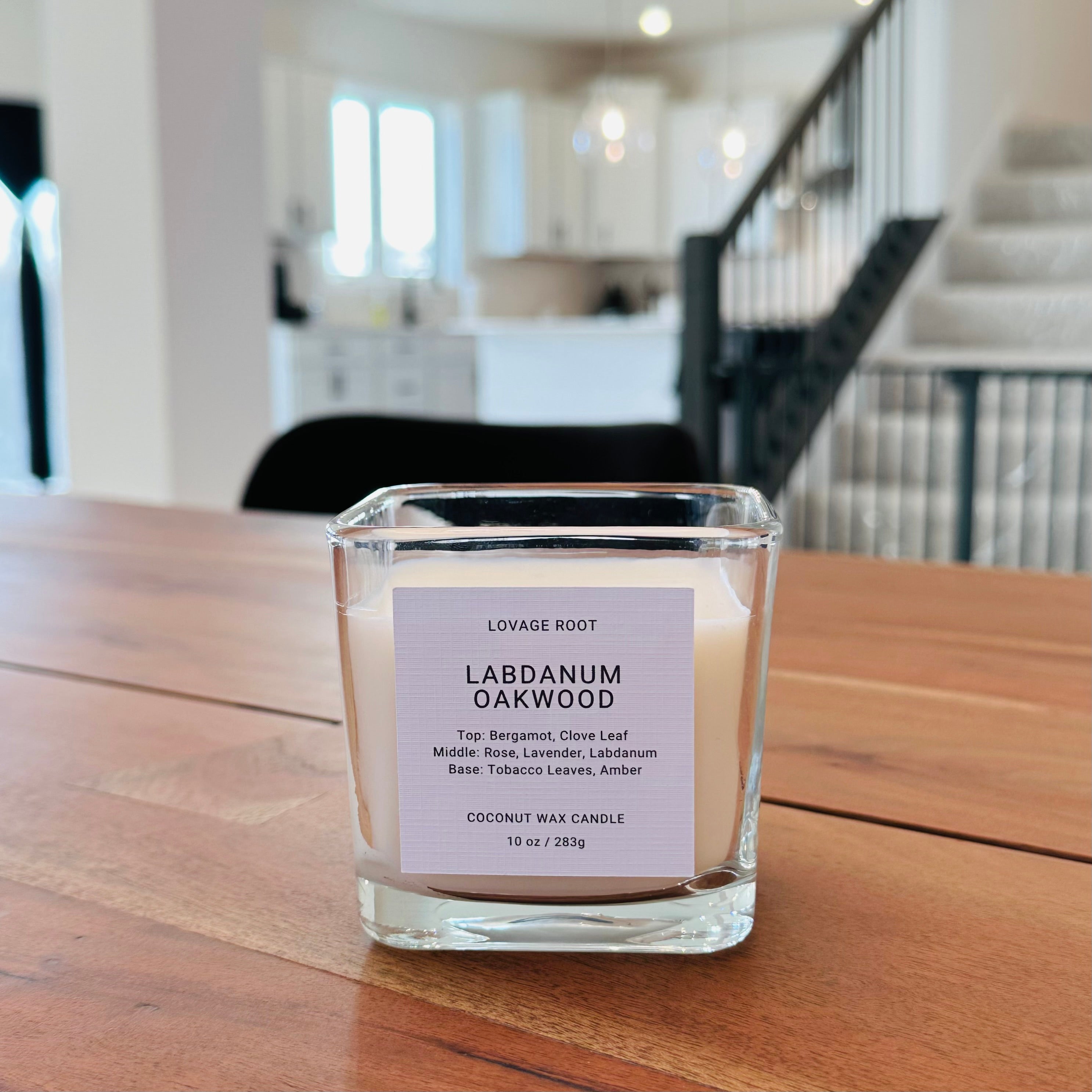 Coconut Wax Candle-Labdanum Oakwood
